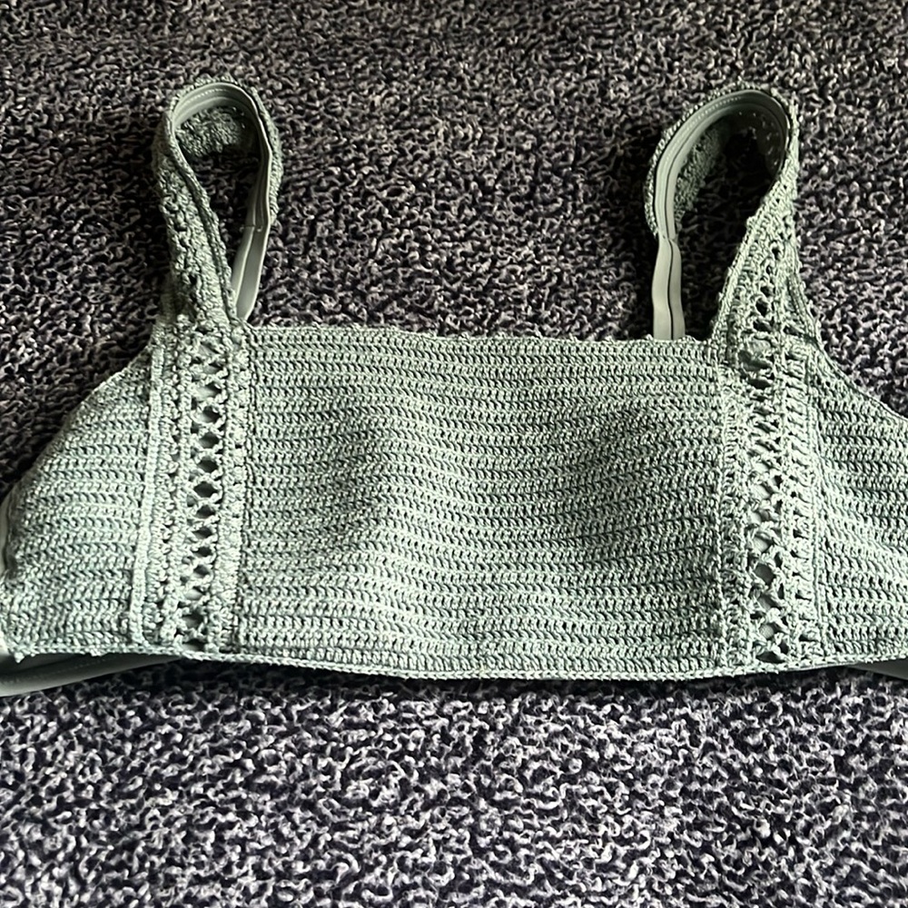 Women’s blue bikini top